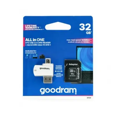 Paměťová karta GOODRAM 32GB Class 10 + čtečka micro USB 40086