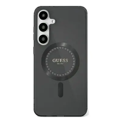 Originální zadní kryt GUESS Rhinestone Printed Classic Logo Magsafe pro Samsung Galaxy S25 Ultra