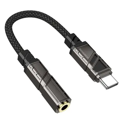 Adaptér Borofone BV23 Dignity USB-C - jack 3,5 mm černý