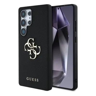 Zadní kryt Guess PU Grained 4G Metal Logo pro Samsung Galaxy S25 Ultra Black