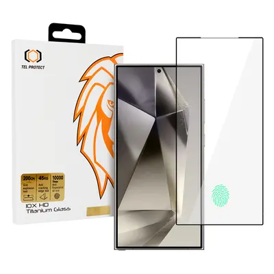 Tvrzené sklo Tel Protect 10X HD Titanium pro Samsung Galaxy S25 Ultra (s odemykáním otiskem prst