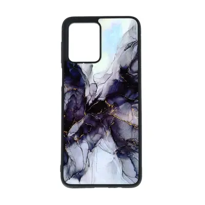 Kryt TopQ Marble Motorola Moto G54 5G pevný Smoky Blue 121025