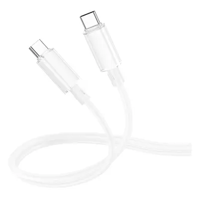 Datový kabel Borofone BX112 Lemon USB-C - USB-C PD 60W 1m bílý