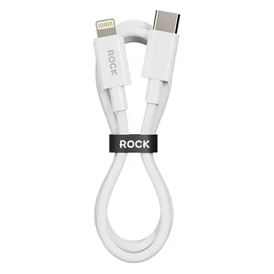 Datový kabel Rock P8 Basic Series USB-C - Lightning PD 27W 3A 1m bílý