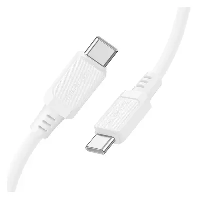 Datový kabel Borofone BX115 Lotto USB-C - USB-C PD 60W 3A 1m bílý