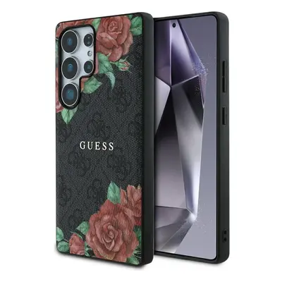 Originální zadní kryt GUESS Leather 4G Flowers Print Metal Classic Logo MagSafe do Samsung Galax