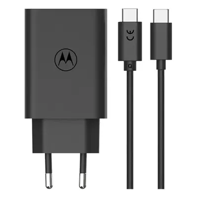 Rychlonabíječka Motorola TurboPower GaN vč. datového kabelu USB-C 68W černá