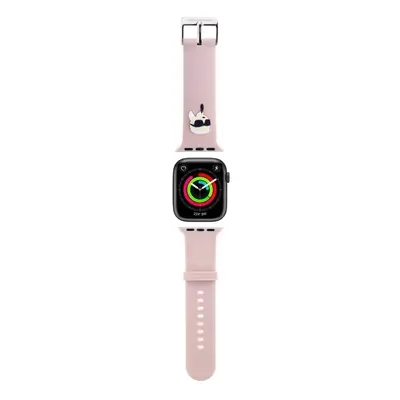 Řemínek Karl Lagerfeld Karl Head NFT pro Apple Watch 38-40-41 Pink