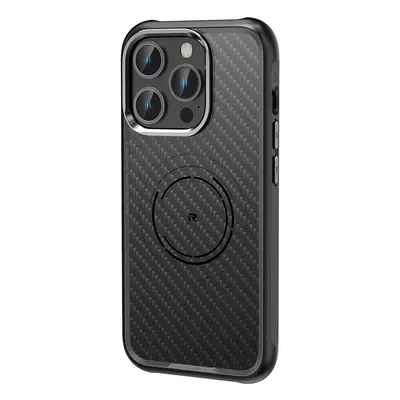 Zadní kryt Rock Kevlar Series Aramid Fiber Magnetic pro iPhone 15 Pro Max černý