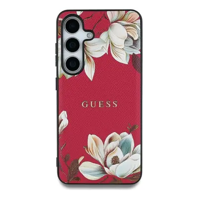 Originální zadní kryt GUESS Grained Printed Flower Pattern Magsafe do Samsung Galaxy S25 Ultra f