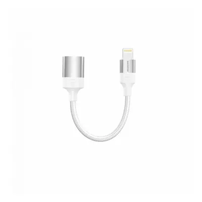 Adaptér OTG Swissten Lightning - USB-A 0,13 m bílý