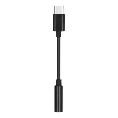 Adaptér TopQ USB-C - 3.5mm konektor černý 92804