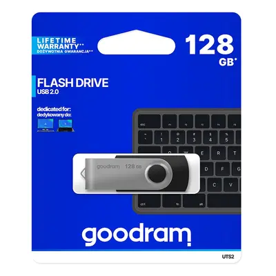 Flash disk GOODRAM UTS2 128GB černo-stříbrný 108787