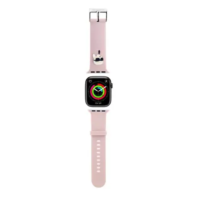 Řemínek Karl Lagerfeld Karl Head NFT pro Apple Watch 42-44-45-46-49 Pink