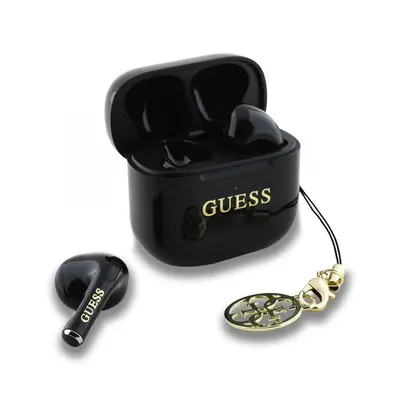 Bezdrátová sluchátka Guess Classic Logo Charm TWS Black