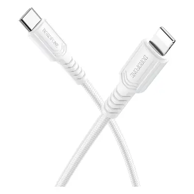 Datový kabel Borofone BX116 Certain USB-C - Lightning PD 27W 1m bílý