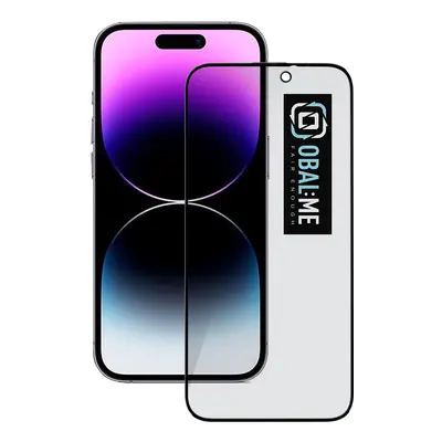 OBAL:ME Privacy 5D Tvrzené Sklo pro Apple iPhone 14 Pro Black