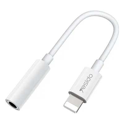 Adaptér Yesido YAU31 Audio Bluetooth Lightning - 3,5 mm jack bílý