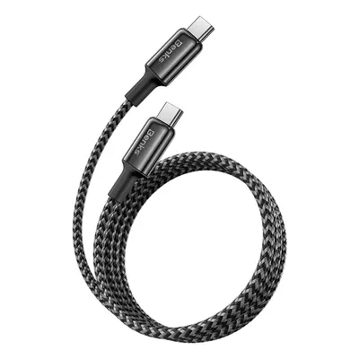 Datový kabel Benks D49 Braided USB-C - USB-C PD 60W 3A 1,2m černý