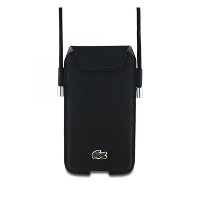 Kabelka na mobil Lacoste PVC Iconic Petit Pique XL Black