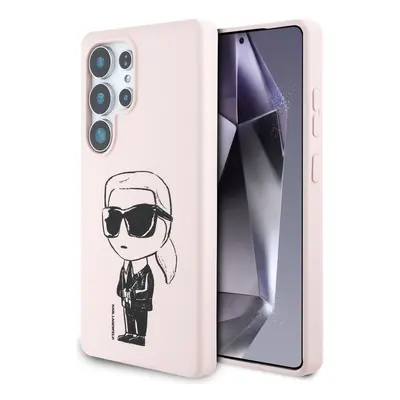 Originální zadní kryt KARL LAGERFELD Silicone Graffiti Ikonik Printed Logo MagSafe pro Samsung G