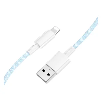 Datový kabel Borofone BX117 USB-A - Lightning 2,4A 1m modrý