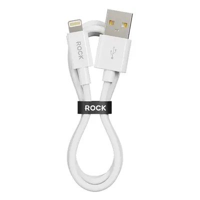 Datový kabel Rock P8 Basic Series USB-A - Lightning 12W 2,4A 1m bílý