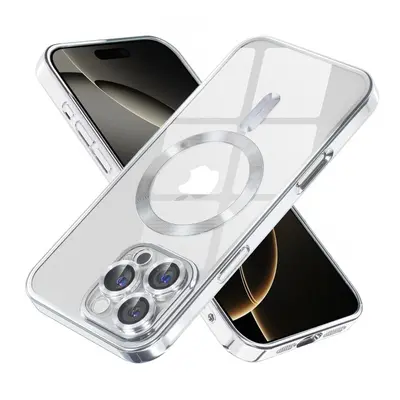 Kryt Techsuit Luxury Crystal MagSafe iPhone 16 Pro Max stříbrný 136528