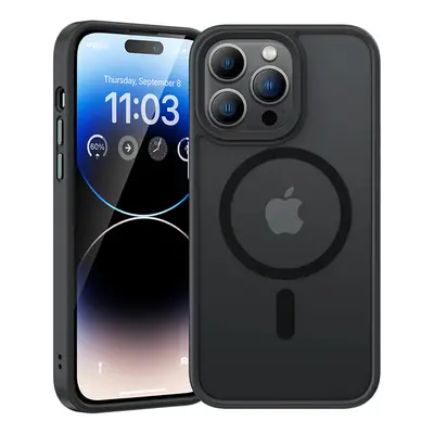 Zadní kryt Benks Etui Magnetic Mist Metal Frame pro iPhone 15 Pro černý