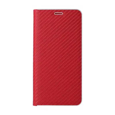 Pouzdro TopQ Xiaomi Redmi Note 14 Pro 5G knížkové Luna Carbon Book červené 136984