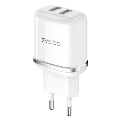 Adaptér Yesido YC26 EU 18W Dual bílý