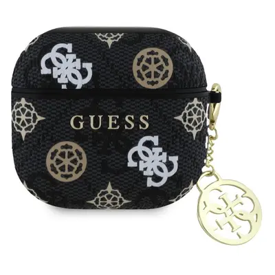 Pouzdro Guess PU 4G Peony Charm pro AirPods 4 Black