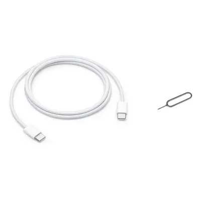 Datový kabel MW493ZM/A iPhone USB-C-USB-C 60W 1m + SIM Tool White (OOB Bulk)