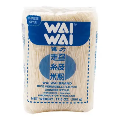 Wai Wai Vlasové rýžové nudle Vermicelli 500g -Chinese Style