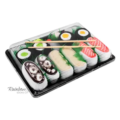 Rainbow Socks Stylové ponožky Sushi Box (Salmon, Butterfish, Octopus, 2x Maki)