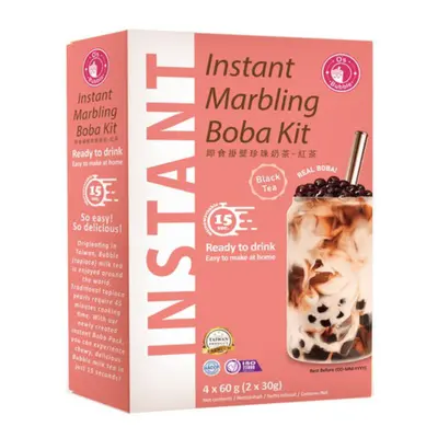 O's bubble Instantní Marble Bubble Tea - černý čaj 4x60g