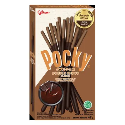 Glica Tyčinky Pocky s polevou - Double Chocolate 47 g