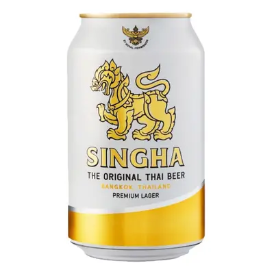 Thajské pivo Singha 330ml - plech