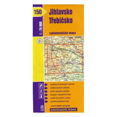 Jihlavsko, Třebíčsko - cyklo KP č.150 - 1:70t