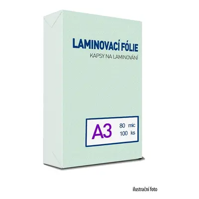 Laminovací fólie - kapsy A3, 80 mic (100 ks)