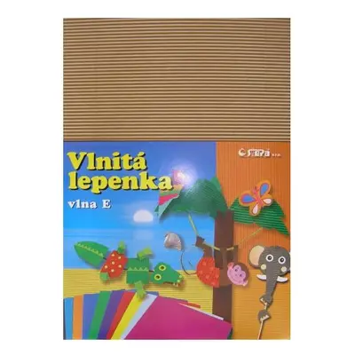 Vlnitý papír 260g - 34,5 × 24,5 cm - 10 listů - natur