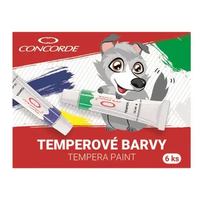 CONCORDE Temperové barvy 12 ml - 6 barev