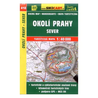 Okolí Prahy - sever - mapa SHOCart č.418 - 1:40 000