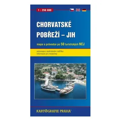 Chorvatské pobřeží -jih- mapa a průvodce - 1:250 000