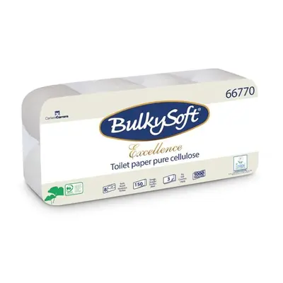 Toaletní papír BulkySoft Excellent - 3 vrstvý, 8 rolí