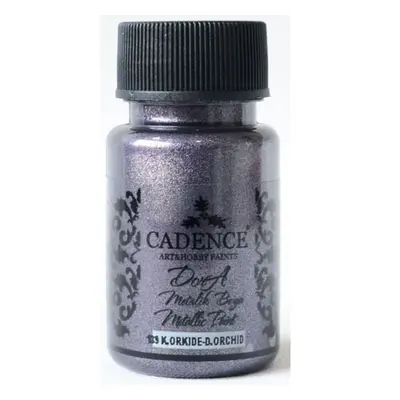 Akrylová barva Cadence DORA metalic, 50 ml - tmavá orchidej