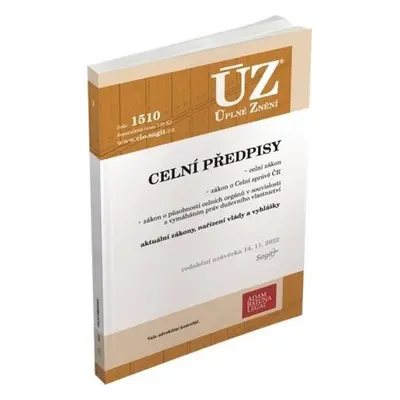 ÚZ 1510 - Celní předpisy