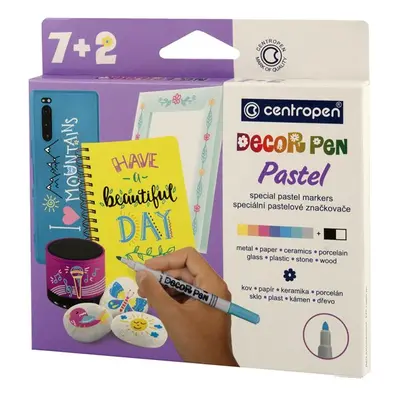 Centropen Decor pen Pastel 2738/7+2