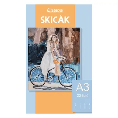 Skicák A3 - 20 listů, 180 g/m2