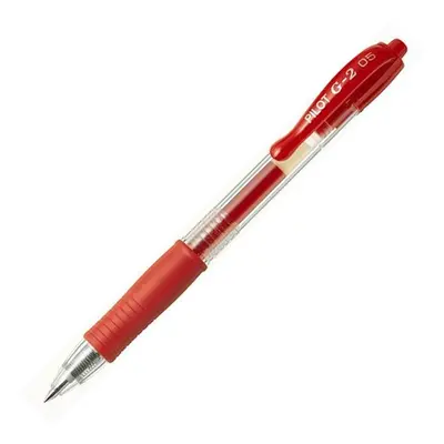 Pilot G-2 Gelový roller 0,5 mm - červený